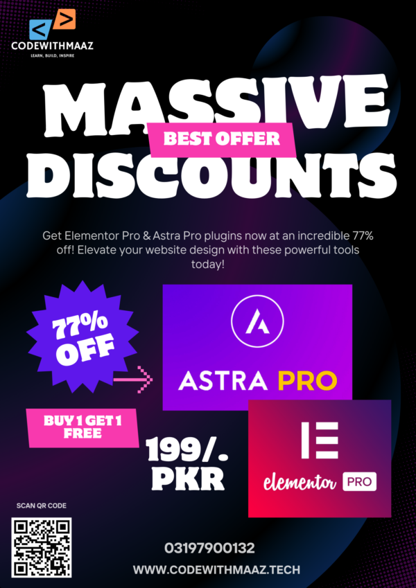 Get 77% OFF on Elementor Pro & Astra Pro plugins!